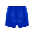 thumbnail image 3 of TiaoBug Kids Girls Dance Shorts Shiny Metallic Boyshorts Tumbling Gymnastics Active Sports Wear Royal Blue 10, 3 of 4