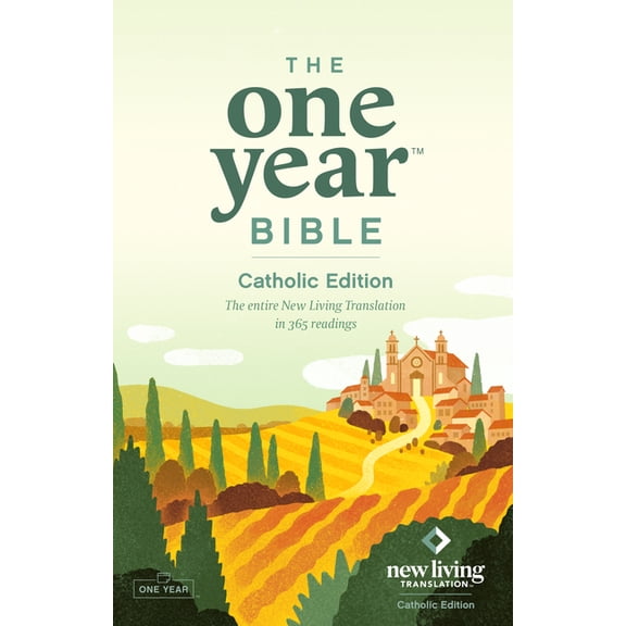 One Year Bible Catholic Edition (Softcover): The Entire New Living Translation in 365 Readings, (Paperback)