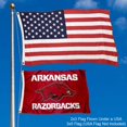 thumbnail image 4 of Drapeaux et Bannières Universitaires Co. Arkansas Razorbacks Drapeau 2x3 Pieds, 4 of 4