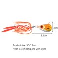 thumbnail image 1 of Pesca 05 5.5cm 150g Artificial Jigbait Falda Ganchos Luminous Lure Bait Tackle Sywqhk Para Estrenar, 1 of 9