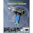 thumbnail image 4 of CODN Aspiradora de mano portátil inalámbrica para coche, 12000 PA, 2 en 1, con múltiples boquillas y luz LED, recargable para el hogar, el coche, la oficina y para pelo de mascotas., 4 of 5