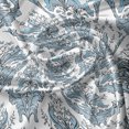 thumbnail image 5 of Ambesonne Winter Valance Pack of 2, Classical Floral Damask, 54"X18", Pale Blue White Grey, 5 of 5