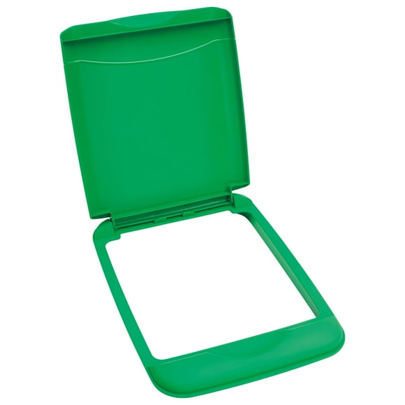 Tapa para Cubo de Basura Rev-A-Shelf de 35 Qt, Plástico Verde, 36x26x2 cm