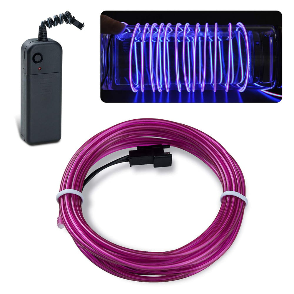 3V/12V Controller Party Decor 1/2/3/4/5M Led Flexible EL Wire Neon Glow Light 