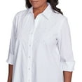 thumbnail image 4 of Alfred Dunner Womens Petite Pearl Studded Button Down Top, 4 of 4