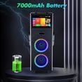 thumbnail image 6 of Lohoms 4000W Dual 10" Woofers Portable Karaoke Machine with 14.1" Touchscreen and 2 Wireless Mics, 6 of 10