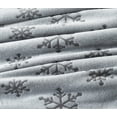 thumbnail image 2 of Plush Blanket Snowflake Gray King, 2 of 2