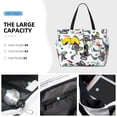 thumbnail image 2 of Goofa Dinosaur on Excavator2 Print Beach Bags Waterproof Beach Tote Bag Zipper Sandproof Swim Pool Bag Large Tote Beach Vacation Travel, 2 of 6