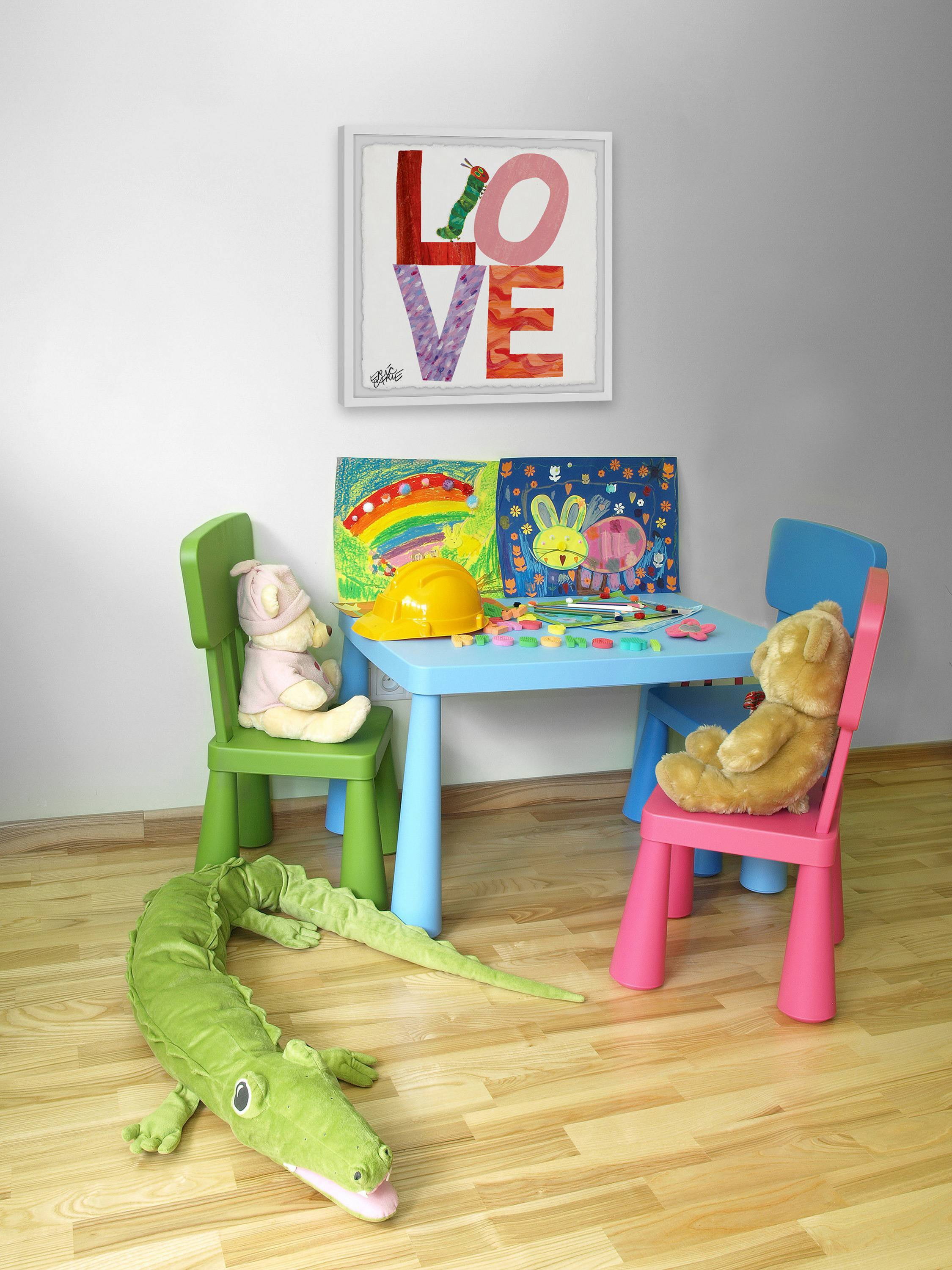 Marmont Hill Love Caterpillar By Eric Carle Framed Wall Art, 32.00" x 1.50"