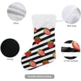 thumbnail image 3 of Coolnut Strawberry Christmas Stocking, Personalized Large Candy Stocking, Xmas Stockings Decoration Hanging Gift for Family Holiday Party Ornaments Decor Fireplace, 3 of 7