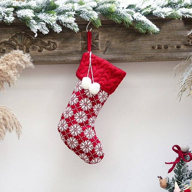 VONKY Reusable Christmas Stocking Must-Have Decoration Piece Matched With Other Accessories. Socks Gift type+1