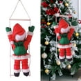 thumbnail image 6 of Hanging Ornament Christmas Doll Figurine Xmas Tree Climbing Santa Claus Doll Toy on Rope Ladder for Holidays Home Decorations, 6 of 8
