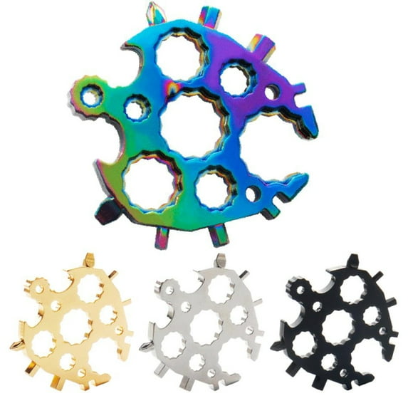 SPRING PARK 20-in-1 Multifunctional Turtle-shaped Snowflake Card Combination Wrench Tool