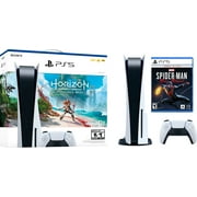 PlayStation 2022 New Horizon Forbidden West Bundle Disc Version Bundle with Spider-Man: Miles Morales Game Disc