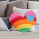 thumbnail image 5 of 1 cojín de peluche con forma de corazón de arcoíris, ideal como regalo creativo para el hogar, la tienda o el coche (estilo corazón)., 5 of 6