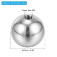 thumbnail image 2 of Uxcell Bouton Écrous à Bille M6x25mm, Lot de 5 Filetages en Acier Inoxydable 304 Couvercle à Vis Rond pour Trou de Store, Argent, 2 of 6