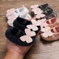 thumbnail image 2 of Yoyauz Baby Girl Mary Jane Shoes Anti Slip Rubber Sole Ballet Slippers Princess Dress Wedding Shoes Newborn Kids Shoes Toddler Shoes（0-12 Month）, 2 of 9