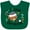 Green, variant on Inktastic I Love Christmas- cute teddy bear Boys or Girls Baby Bib