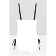 thumbnail image 4 of VgaVtl Women One Piece Bathing Suit Summer Woman Swimsuit Vacation High Cut Bodysuit Basic Plain Swimsuits,White S, 4 of 5