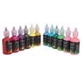 thumbnail image 2 of Color Ink Paint Set - 12 Vibrant Colors for DIY Airbrush Art on Cars, Crafts, Tiles, and Rocks (348ml), 2 of 10