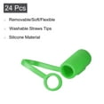thumbnail image 3 of 24Pack Green Silicone Straw Tips Cover Fits 8-10mm OD Drinking Straws Straw Covers Cap Accessory, 3 of 6