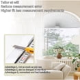 thumbnail image 4 of 2 Pcs Temporary Blinds No Tools Cutable Fabric Paper Shades Adhesive Privacy Blinds for French Door Sliding Door Window Light Filtering Pleated Shades (35 x 59 inch, White), 4 of 6