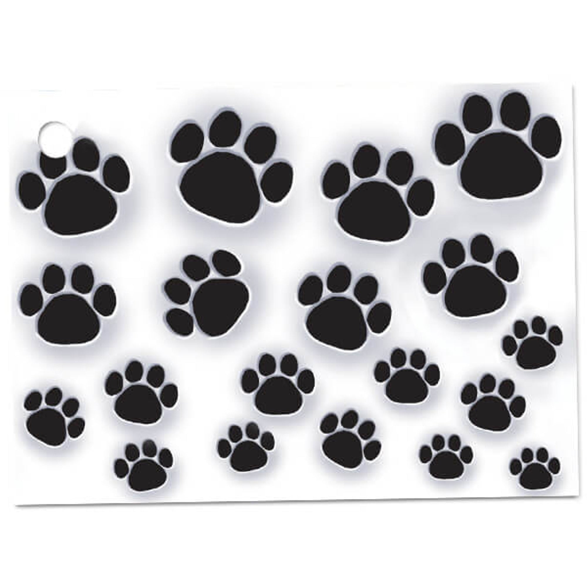 Paw Print Gift Tags - 3 3/4in. x 2 3/4in. - 6/Pack (44109) - Walmart.com