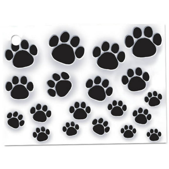 Paw Print Gift Tags - 3 3/4in. x 2 3/4in. - 6/Pack (44109)