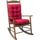 thumbnail image 1 of Cojín para mecedora, cojín para sillón de respaldo alto, cojín grueso para sillón de jardín, cojín 3D para mecedora, cojín para mecedora, sillón, asientos de automóvil (rojo rosa, 18,9, 1 of 5