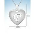 thumbnail image 5 of JewelersClub Initial Letter Pendant for Women | Customizable Sterling Silver P AlphabetMonogram Necklaces for Girls | Cursive Script Capital Letters | Personalized Jewelry Gift for Her, 5 of 5