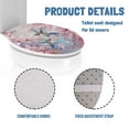 thumbnail image 5 of SEANATIVE Cherry Blossom Oval Toilet Seat Cover Hummingbird Elongated Toilet Lid Covers Decorations Easy to Install Toilet Seat Lid Cover Toilet Seat Protector Cover, 5 of 6