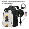 thumbnail image 2 of Balery Dachshund Sitting in Bathtub Mochila con carga USB para hombre y mujer - Mochila impermeable y antirrobo para laptop con puerto USB para viajes, trabajo, 2 of 7