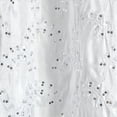 thumbnail image 3 of Lush Decor Micro Fiber Maria Shower Curtain White/Silver Single 72X72, 3 of 5