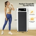 thumbnail image 3 of Portable Treadmill, Under Desk Treadmill 1.5HP Slim Walking Treadmill 240LBS - Electric Treadmill with Remote Control LED Display, Running Walking Jogging for Home Office Use, 3 of 7