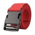 thumbnail image 3 of ziyahi Outdoor Breathable Men Waist Belt Quick Release Buckle Red, 3 of 9