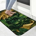 thumbnail image 4 of ONETECH Green Leaves Gold Foiling Square Floor Mat Indoor Outdoor for Home Entrance 19.68*47.24 in, 4 of 6