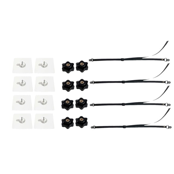 Correas de seguridad para TV, a prueba de bebés, ajustables, portátiles, para muebles, kit de anclajes de pared para TV, estanterías y televisores de 4 piezas