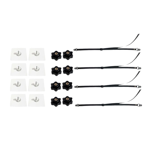 Correas de seguridad para TV, a prueba de bebés, ajustables, portátiles, para muebles, kit de anclajes de pared para TV, estanterías y televisores de 4 piezas