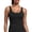 15# 1Pack:Black, variant on Womens Longline Sports Bra Cropped Workout Tank Top with Medium Support Wirefree Detachable Padded,Blue,US Size M