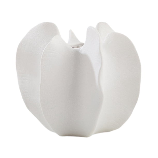 Jarrón de carambola, jarrón decorativo para mesa, centro de mesa para mesita de noche, estante de oficina Blanco S