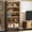Grey, variant on Tribesigns 70.8" Tall Bookshelf with LED Lights, 5-Tier Bookcase Organizer, Heavy-Duty Free-Standing Storage Shelves for Living Room, Bedroom, Black