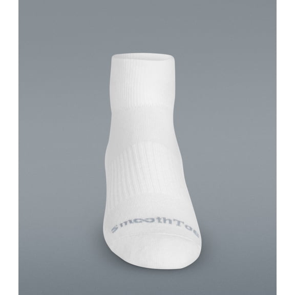 Compression Socks - Quarter Length-White, Medium by SmoothToe