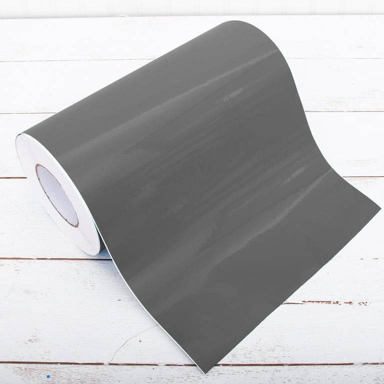 Threadart Permanent Vinyl 12 Wide x 55 Yard Roll- Dark Grey, Permanent  Adhesive Vinyl Sticker For Cricut & All Cutting Machines, Waterproof,  Indoor Outdoor Home & Crafts