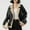 Black, variant on Sakmal Barn Jacket Leather Fleece Black Jacket Streetwear Women Fall Clothes XL