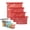 Red-4Pack, variant on 4 Pack Reusable Silicone Food Storage Bags for Meal Prep and Leftovers, Stand Up Silicone Reusable Bags with Sealing Sliders, Thick Freezer Bags for Kitchen Organization