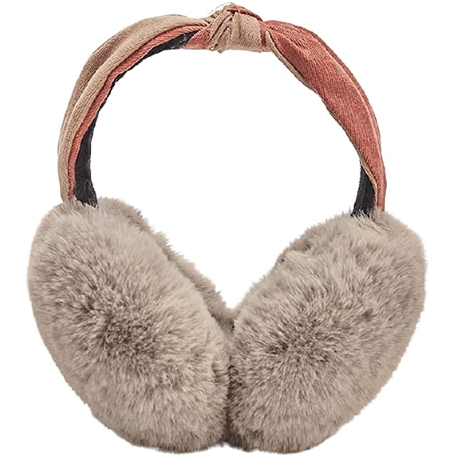 LinYooLi Cache-Oreilles Chauds en Fourrure pour Femmes Filles, Cache-Oreilles en Fausse Fourrure pour Usage Extérieur