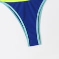thumbnail image 4 of Afdoent Women's Bikini Sets Color Block Bikini Swimsuit Women Swimwear Push Up Bikini Set Thong Brazilian Bathing Suit Beach Wear Vintage Swimwear, 4 of 6