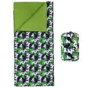 Wildkin Original Sleeping Bag Green Camo Slumber Bag
