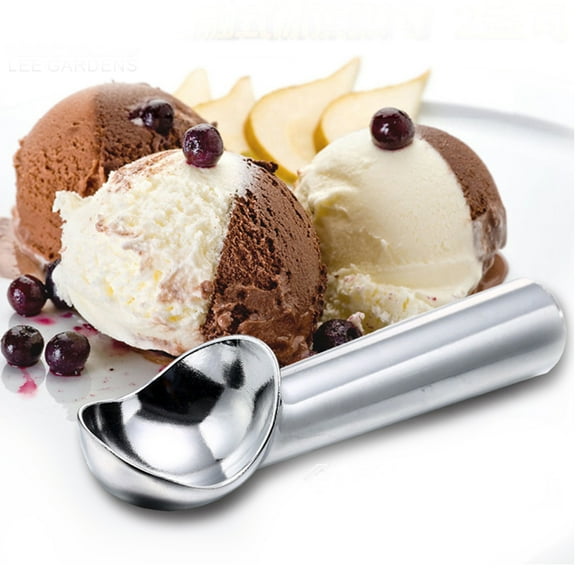 OUNONA 1 Pc Spring Loaded Handles Ice Cream Scoop Aluminum Alloy Non-stick Cookie Scoop for Professional Chefs Baking