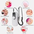 thumbnail image 3 of Rechargeable nail polisher set 0-35000 rpm LED display with polishing pen metal polishing head white US standard 100-240V (built-in lithium battery), 3 of 4